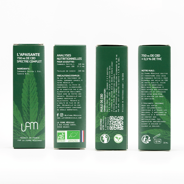 Huile CBD | L'Apaisante