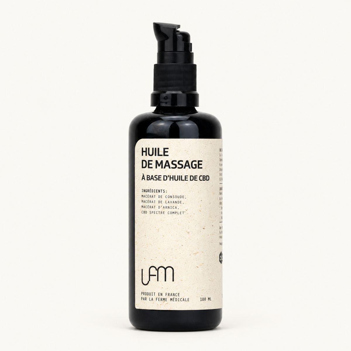 Huile de Massage Chanvre CBD Spectre Complet