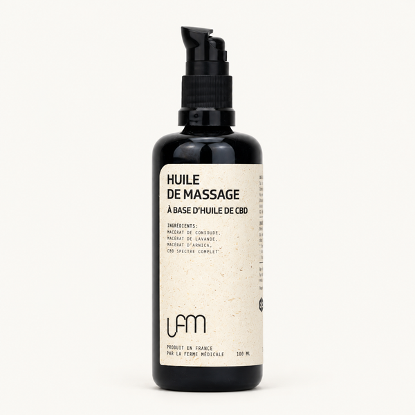 Huile de Massage Chanvre CBD Spectre Complet