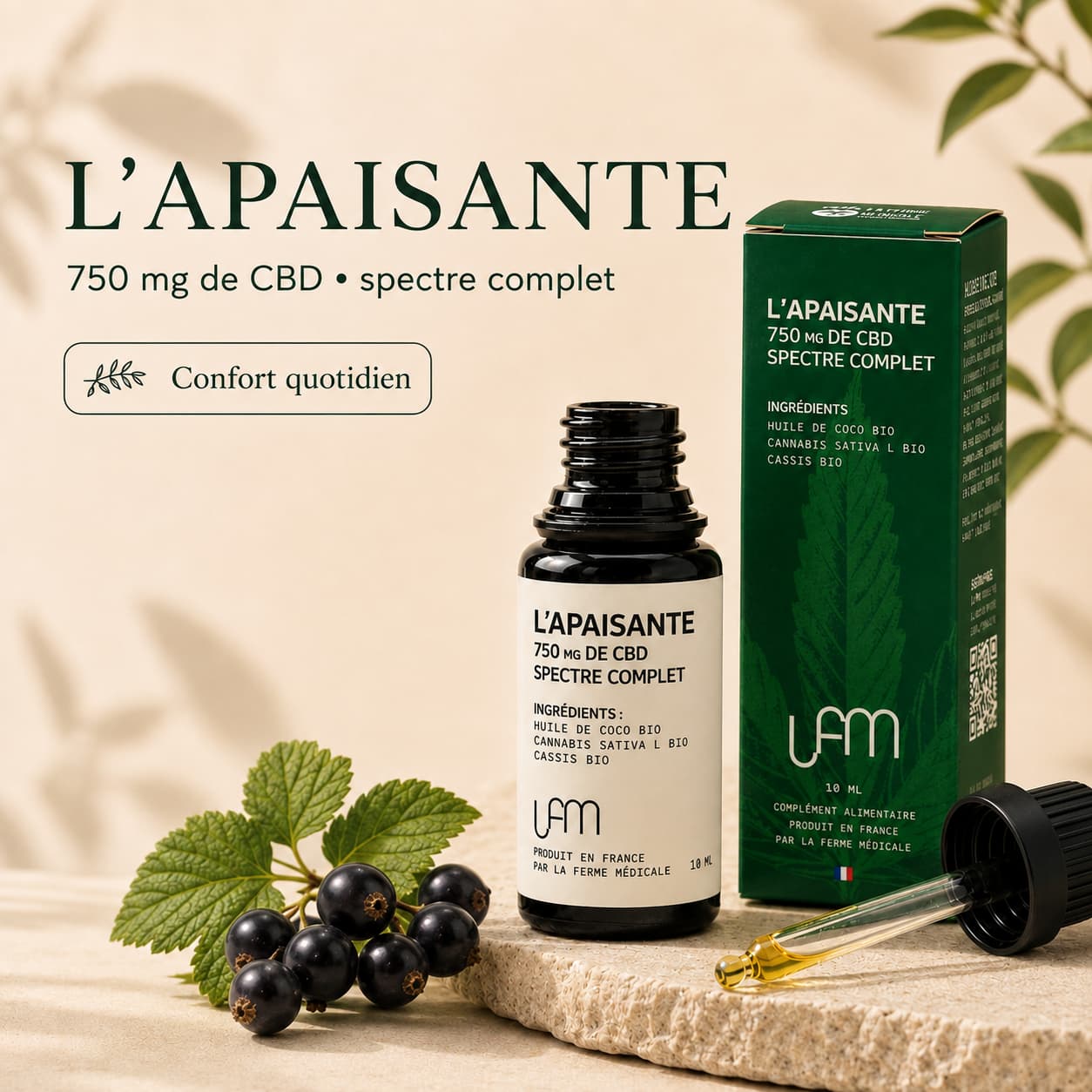 Huile CBD | L'Apaisante