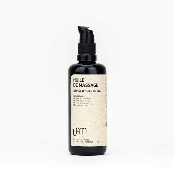 Huile de Massage Chanvre CBD Spectre Complet