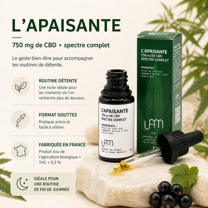 Huile CBD | L'Apaisante