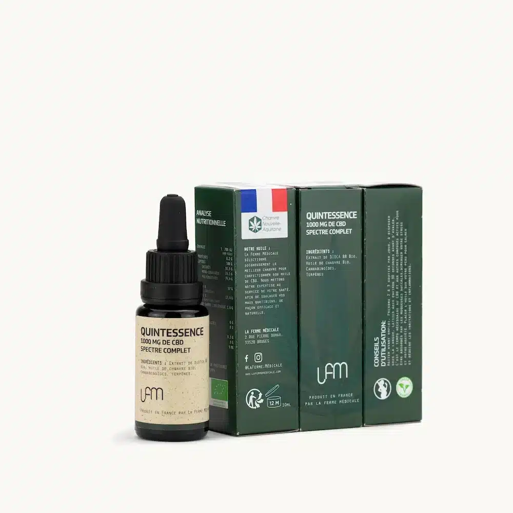 Huile végétale corps CBD - LaFleur Dermocosmétique